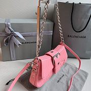 Balenciaga Lindsay Small Shoulder Bag Pink Size 29 x 13 x 4.8 cm - 4