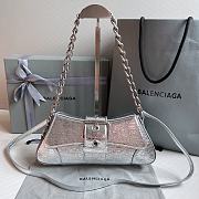 Balenciaga Lindsay Small Shoulder Bag Silver Size 29 x 13 x 4.8 cm - 1