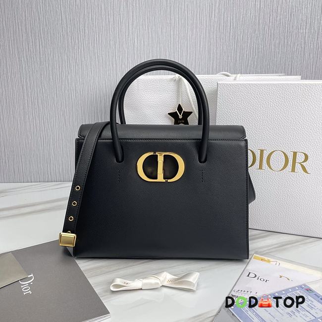 Dior Macro Cannage Honore Bag Black Size 30 x 22.5 x 16 cm - 1