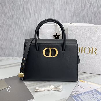 Dior Macro Cannage Honore Bag Dark Blue Size 30 x 22.5 x 16 cm