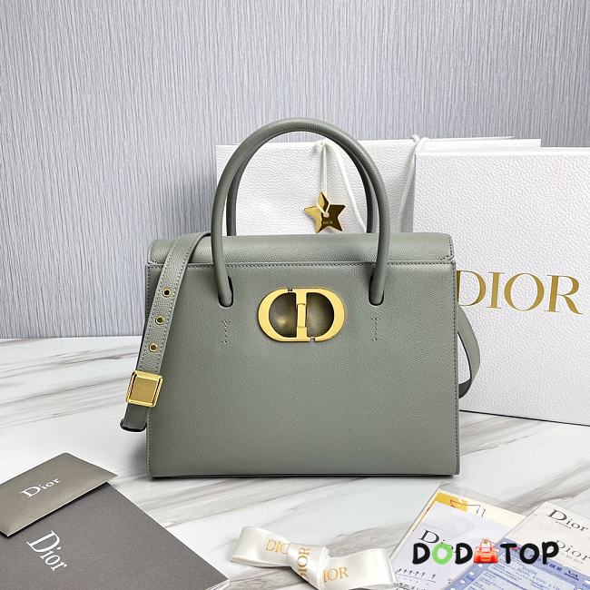 Dior Macro Cannage Honore Bag Grey Size 30 x 22.5 x 16 cm - 1