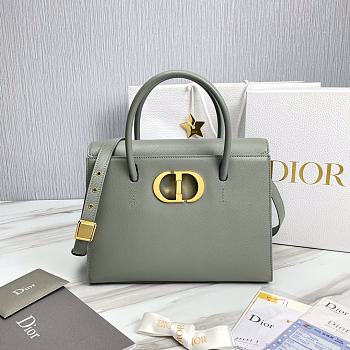 Dior Macro Cannage Honore Bag Grey Size 30 x 22.5 x 16 cm