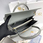 Dior Macro Cannage Honore Bag Grey Size 30 x 22.5 x 16 cm - 5