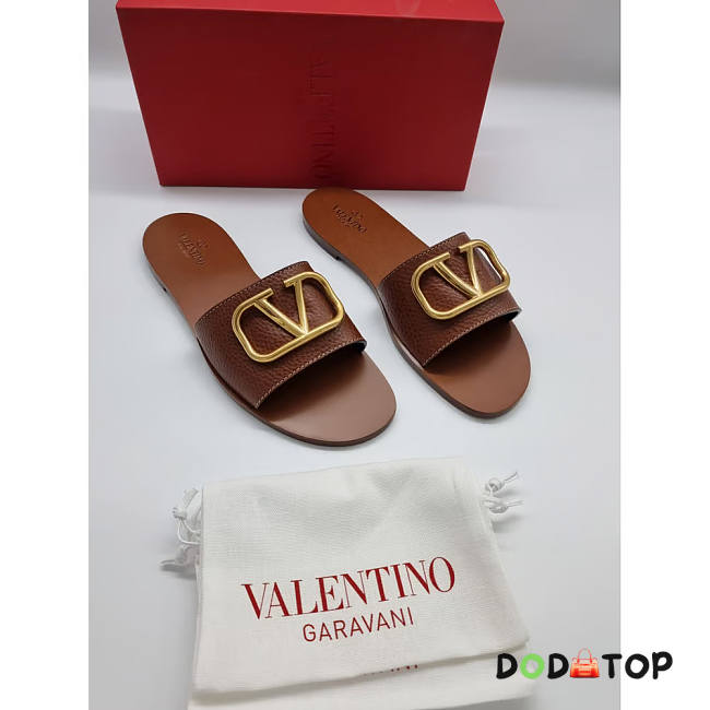 Valentino Slippers Brown - 1