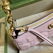 Gucci GG Matelassé Handbag Pink Size 25 x 15 x 8 cm - 4