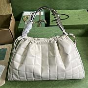 Gucci Deco Medium Tote Bag White Size 43 x 28 x 8 cm - 4