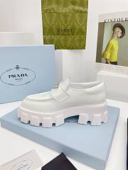 Prada Leather Shoes White  - 6