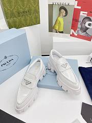 Prada Leather Shoes White  - 5