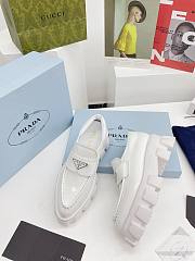 Prada Leather Shoes White  - 4