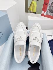 Prada Leather Shoes White  - 3