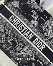 Dior Medium Book Tote Black Toile de Jouy Zodiac Embroidery Size 36 x 27.5 x 16.5 cm - 2