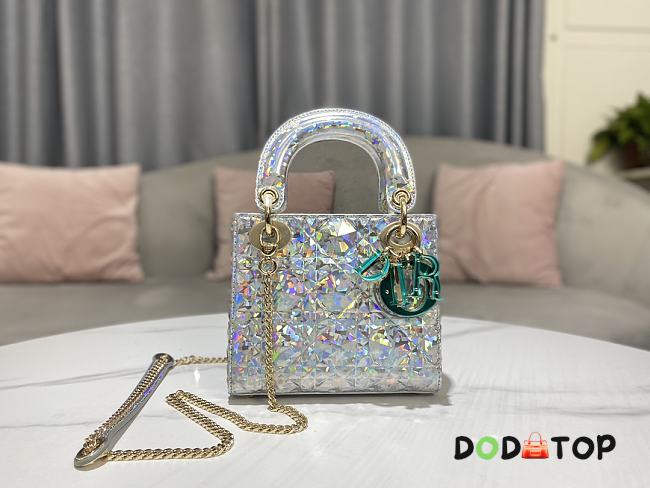 Dior Lady Diamond Motif Mini Bag Size 17 cm - 1