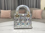 Dior Lady Diamond Motif Mini Bag Size 17 cm - 6
