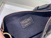 Dior CD Lounge Bag Black Supple Macrocannage Lambskin Size 26 x 15 x 5.5 cm - 2