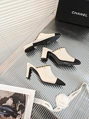 Chanel White Shoes Heels Height 6.5 cm - 1