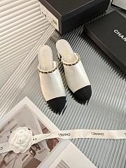 Chanel White Shoes Heels Height 6.5 cm - 6