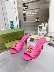 Gucci GG Slides Pink Heel 7.5 cm - 6