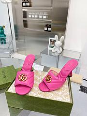 Gucci GG Slides Pink Heel 7.5 cm - 2