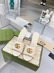 Gucci GG Slides White Heel 7.5 cm - 6