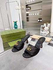 Gucci GG Slides Black Heel 7.5 cm - 2