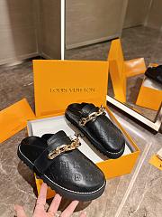 Louis Vuitton Lv Cosy Flat Comfort Clog Black/White - 5