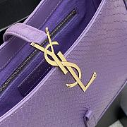 YSL Le 5 A 7 Hobo Shoulder Bag Snake Pattern Purple Size 24.5 x 16 x 6 cm - 4