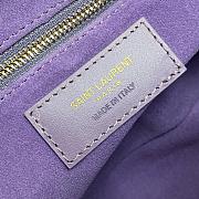 YSL Le 5 A 7 Hobo Shoulder Bag Snake Pattern Purple Size 24.5 x 16 x 6 cm - 5