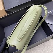 YSL Saint Laurent Cassandra Top Handle Bag Green Size 24 x 20 x 11 cm - 2