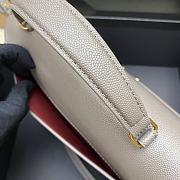 YSL Saint Laurent Cassandra Top Handle Bag Gray Size 24 x 20 x 11 cm - 4