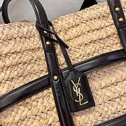 YSL Medium Bag In Raffia Basket Bag Size 40 x 29 x 19 cm - 2