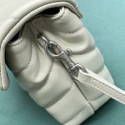YSL Saint Laurent Loulou Toy Strap Bag White Size 20 x 14 x 7 cm - 5