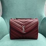 YSL Saint Laurent Loulou Bag Red Size 24 x 9 x 18 cm - 1