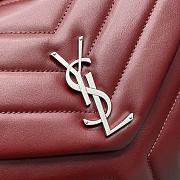 YSL Saint Laurent Loulou Bag Red Size 24 x 9 x 18 cm - 2