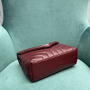 YSL Saint Laurent Loulou Bag Red Size 24 x 9 x 18 cm - 4