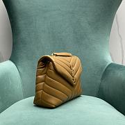 YSL Saint Laurent Loulou Bag Caramel Size 24 x 9 x 18 cm - 5