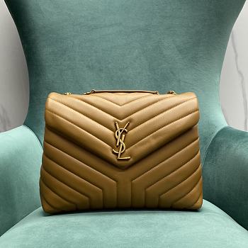 YSL Saint Laurent Loulou Bag Caramel Size 31 x 10 x 23 cm