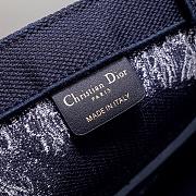 Dior Medium Book Tote Bag Blue Size 36.5 x 28 x 14 cm - 3