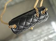 Chanel Chain Small Flap Bag Black Size 13 x 18 x 7 cm - 5