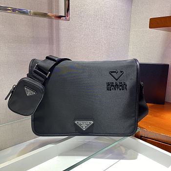 Prada Re-Nylon And Saffiano Leather Bag 2VD039 Size 33 x 24 x 8 cm