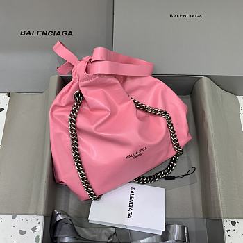 Balenciaga Garbage Bag Pink Size 25 x 10 x 27 cm