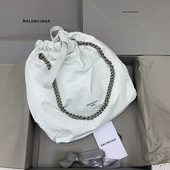 Balenciaga Garbage Bag White Size 35 x 13 x 40 cm