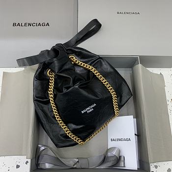 Balenciaga Garbage Bag Black Size 25 x 10 x 27 cm