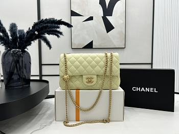 Chanel Flap Chain Bag Lemon Yellow Size 23 cm