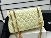Chanel Flap Chain Bag Lemon Yellow Size 23 cm - 3