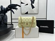 Chanel Flap Chain Bag Lemon Yellow Size 12 × 20 × 6.5 cm - 1