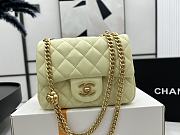 Chanel Flap Chain Bag Lemon Yellow Size 17 cm - 2