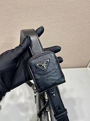 Prada Antique Nappa Leather Multi Pocket Top Handle Bag Black Size 24 x 15.5 x 7 cm - 4
