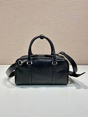 Prada Antique Nappa Leather Multi Pocket Top Handle Bag Black Size 24 x 15.5 x 7 cm - 3