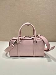 Prada Antique Nappa Leather Multi Pocket Top Handle Bag Pink Size 24 x 15.5 x 7 cm - 4