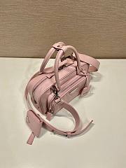 Prada Antique Nappa Leather Multi Pocket Top Handle Bag Pink Size 24 x 15.5 x 7 cm - 3